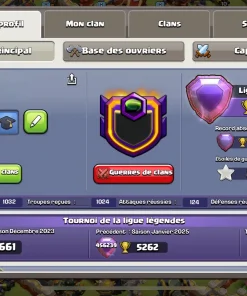 Vendre compte clash of clans