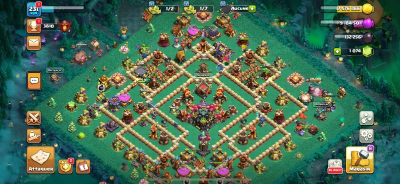 Vendre compte clash of clans