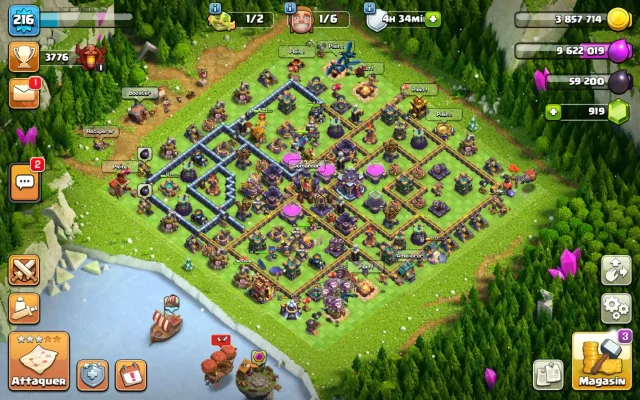 Vendre compte clash of clans