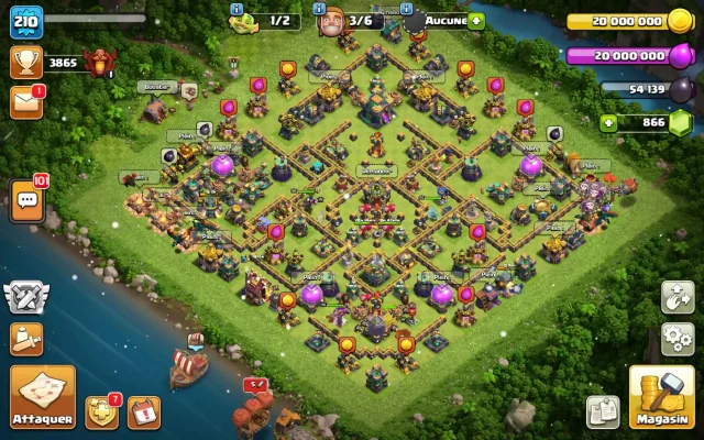 Vendre compte clash of clans