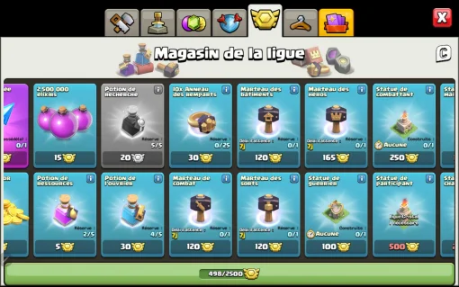 Achat compte clash of clans