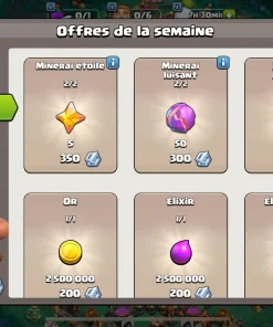 Achat compte clash of clans