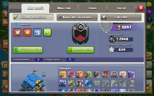 Achat compte clash of clans