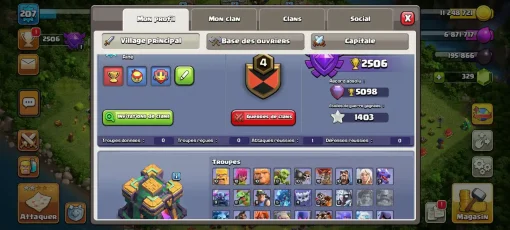 Achat compte clash of clans
