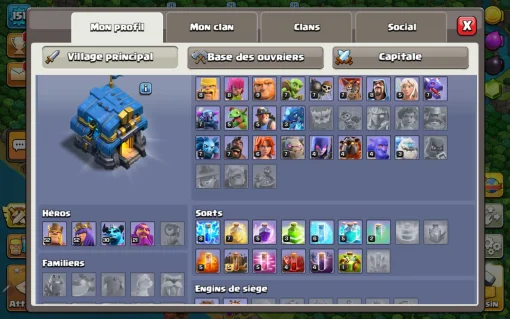 Achat compte clash of clans