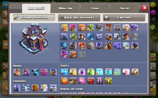 Achat compte clash of clans
