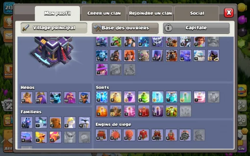 Achat compte clash of clans