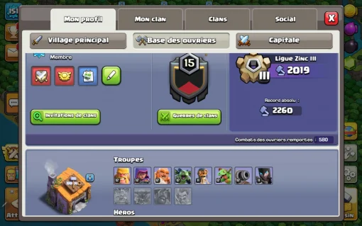 Achat compte clash of clans