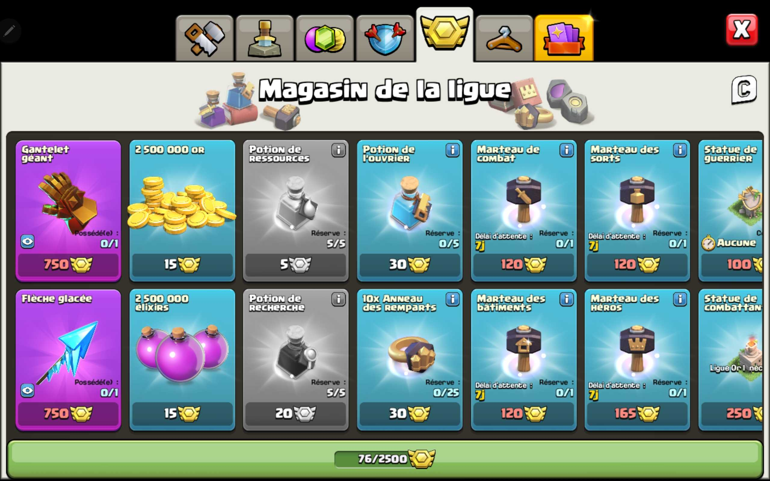 Achat compte clash of clans