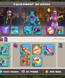 Achat compte clash of clans