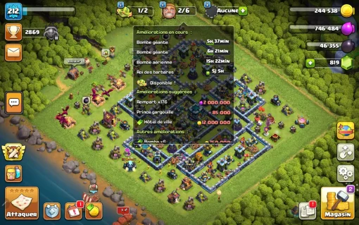 Achat compte clash of clans vente compte clash of clan