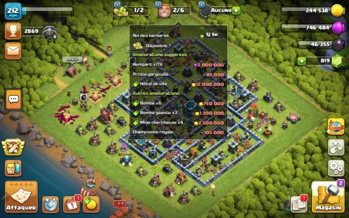 Achat compte clash of clans vente compte clash of clan