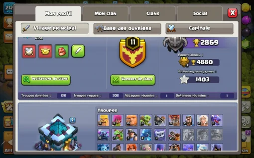 Achat compte clash of clans vente compte clash of clan