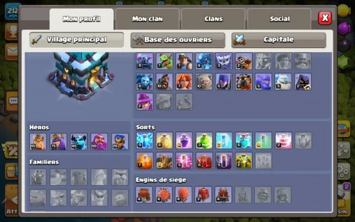 Achat compte clash of clans vente compte clash of clan
