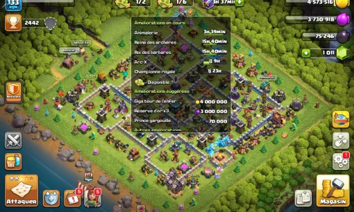 Acheter compte clash of clans