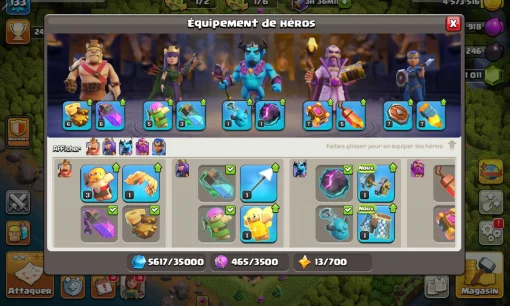 Acheter compte clash of clans