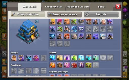 Acheter compte clash of clans