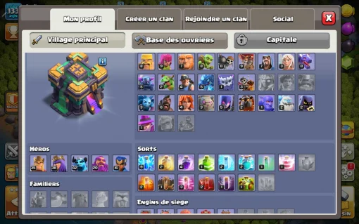 Acheter compte clash of clans