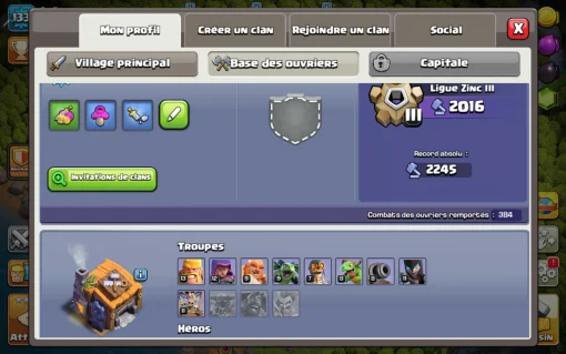 Acheter compte clash of clans