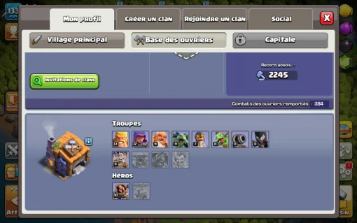 Acheter compte clash of clans