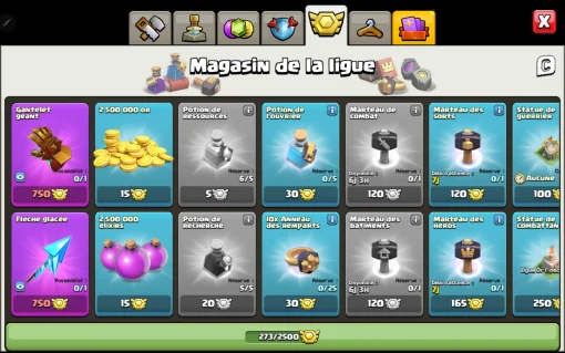 Acheter compte clash of clans