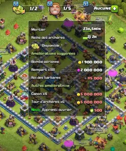 Vendre compte clash of clans