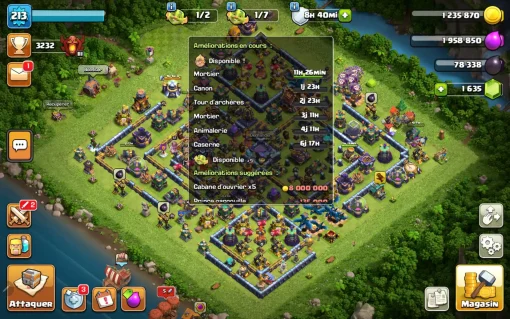 Vendre compte clash of clans