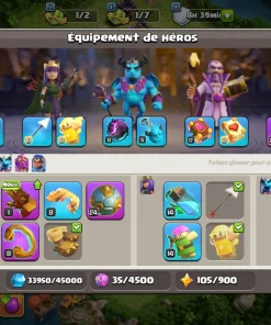 Vendre compte clash of clans