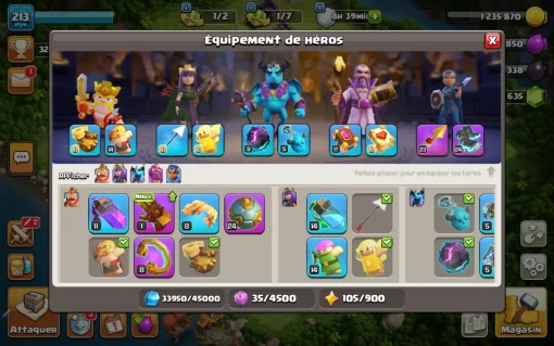 Vendre compte clash of clans