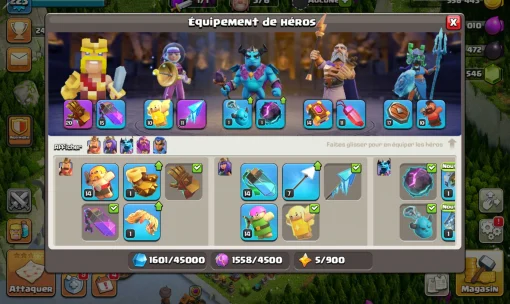 Vendre compte clash of clans