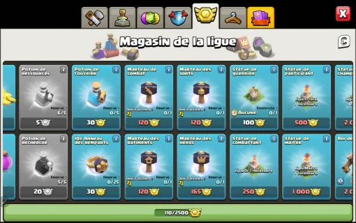 Vendre compte clash of clans