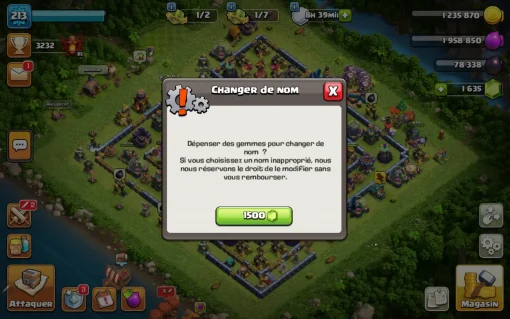 Vendre compte clash of clans