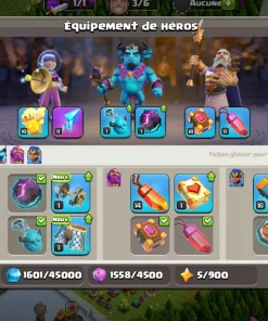 Vendre compte clash of clans