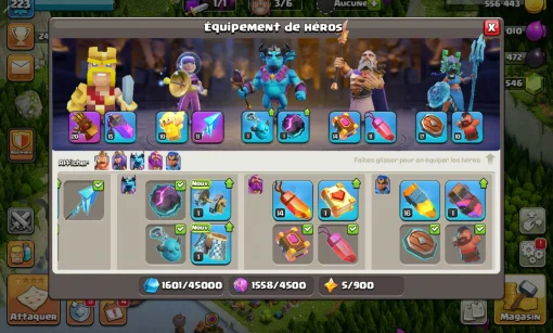 Vendre compte clash of clans