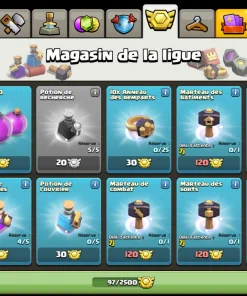 Vendre compte clash of clans