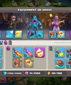 Vendre compte clash of clans