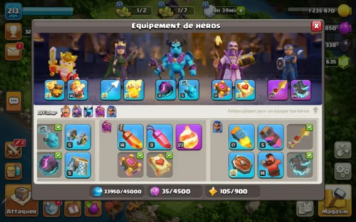 Vendre compte clash of clans