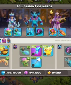 Vendre compte clash of clans