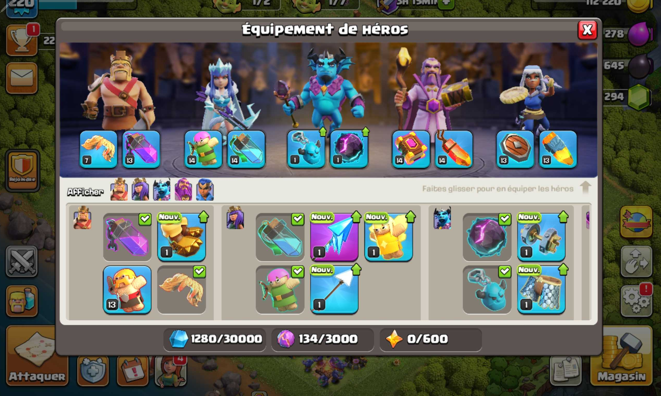Vendre compte clash of clans