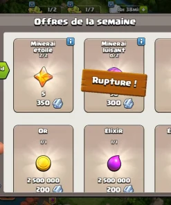 Vendre compte clash of clans
