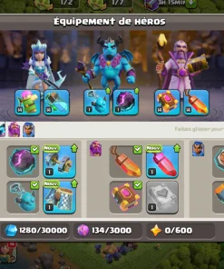 Vendre compte clash of clans