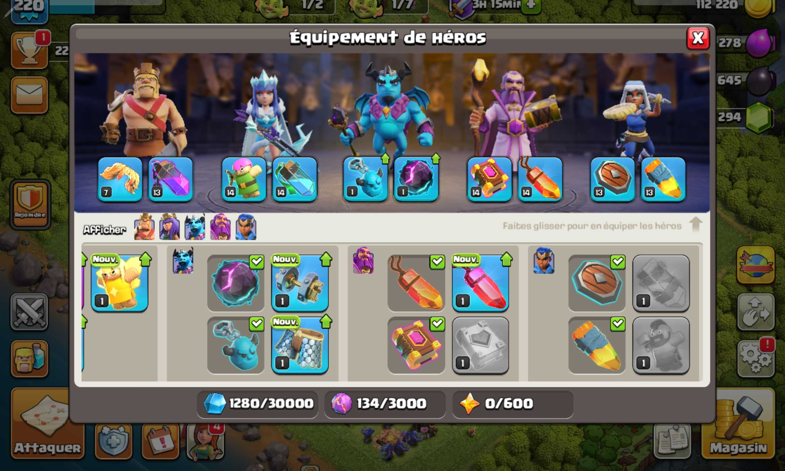 Vendre compte clash of clans