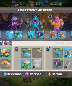 Vendre compte clash of clans