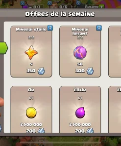 Vendre compte clash of clans
