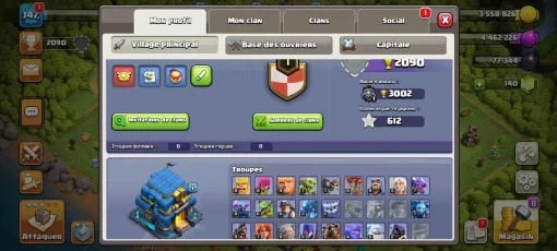 Vendre compte clash of clans
