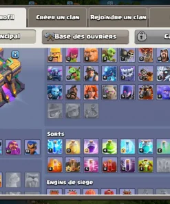 Vendre compte clash of clans