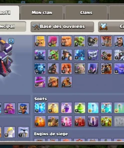 Vendre compte clash of clans