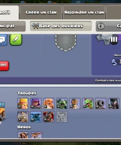 Vendre compte clash of clans