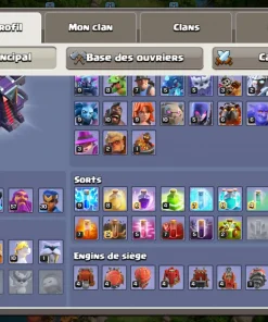 Vendre compte clash of clans