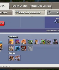 Vendre compte clash of clans